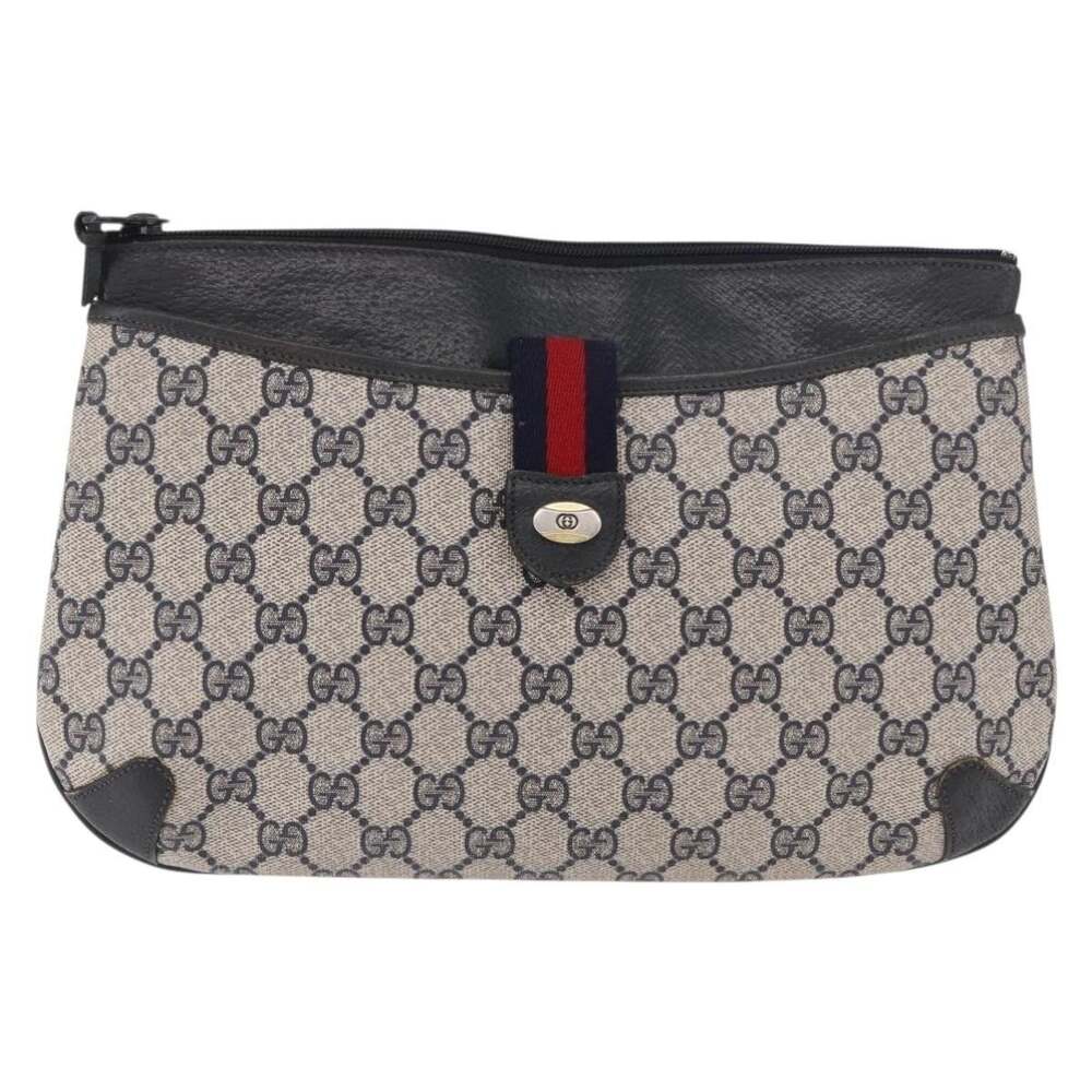Gucci GG Supreme Web Shoulder Bag 904 Blue